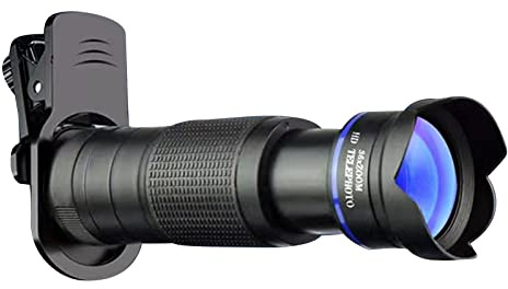 Telefonkameralins 36 x telefoto 4-i-1 teleskop zoom makro fisköga vidvinkel lins tillbehör