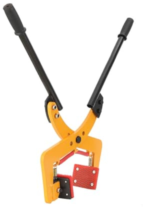 ECUTEE Alicates de elevación para piedra, 260 kg, 8 – 30 cm, ajustable, acero aleado bajo en carbono, color amarillo, pinza para piedra, hormigón