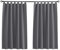 Tenger Home Gardinenschals Verdunkelungsvorhang Kurz Küchefenster Vorhang Gardinen Blickdicht Schlafzimmer mit Schlaufen, 1 Stück (Grau, B 70 x H 120 cm)