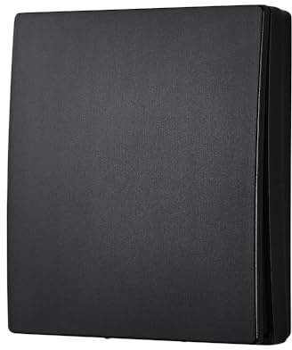 Litecraft Kinetic Push Switch 1 Gang IP65 Rated Electrical Fitting - Matte Black