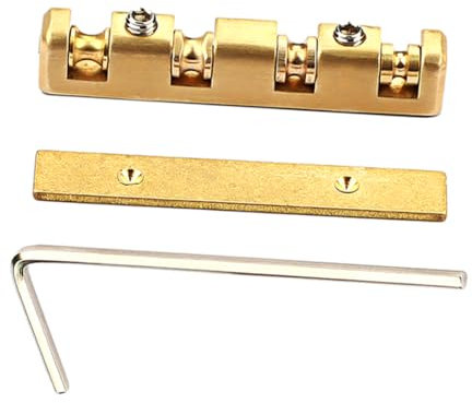 TOGEVAL Saitensättel Aus Messing Für Streichinstrumente Obersaitensättel Stegsättel Ersatzsattel Zubehör Für Streichinstrumente