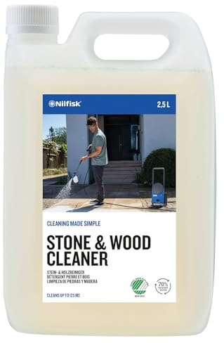 Nilfisk Limpiador de Piedra y Madera - Detergente de Hidrolimpiadora para Superficies Exteriores (2.5 L)