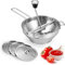 Food Mill Stainless Steel, Food Mill with 3 Discs, Handle Food Grinder Hand Crank, Rotary Food Mill for Tomato Sauce, Potatoes, Canned Goods