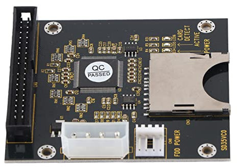 ZASCHMOY Adattatore di Schede di Memoria da SD a IDE per Conversione del Disco Rigido Senza Soluzione di continuità 40pin Maschio con compatibilità SD/SDHC/SDXC/MMC per Applicazioni PC a Basso Rumore