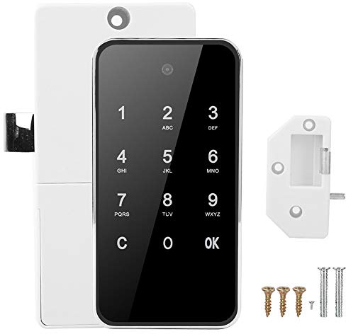 Cassetta Postale Elettronica con Codice Digitale, Serratura a Combinazione Touch Screen, Resistente e - Keyless, Doppia Password, Ideale per Armadietti e Cassetti (Argento)