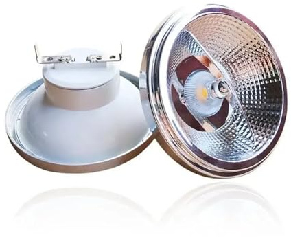 eufeifeiegds Luz LED AR111 regulable 12W COB GU10 G53 Lámpara reflectora QR111 ES111 Bombilla 12V CA CC(White 6000K)