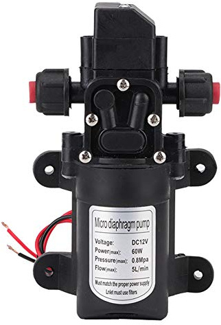 DC 12V Water Pump High Pressure 116Psi Self Priming Diaphragm Pump with Automatic Pressure Switch for Caravan Camping Boat Garden Sprinklers Shower Water Taps
