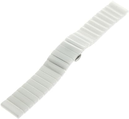 Keramiskt klockband med snabbkoppling Svart Vit Universalrem for män kvinnor 16 mm 18 mm 20 mm 22 mm