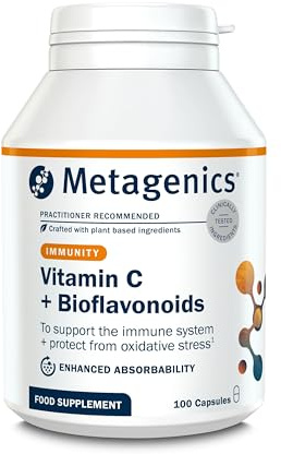 Metagenics Vitamin-C + Bioflavonoids - Support Immune Function - with Rutin, Quercetin and Grape Seed Extract - 100 Capsules