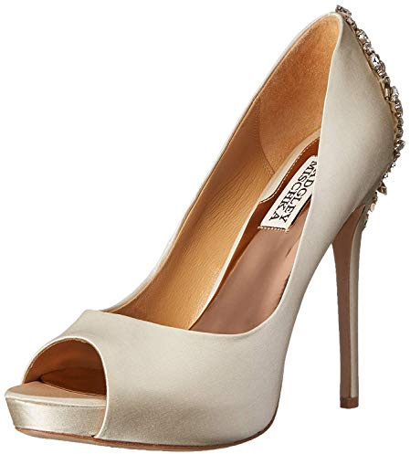 Badgley Mischka Women's Kiara Dress Pump, Ivory, 8.5 M US