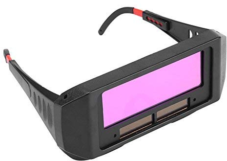 Walfront Lunettes de soudure à obscurcissement automatique de l'ombre, lunettes de sécurité à énergie solaire, soudure Hemelt Masque de soudure Lunettes
