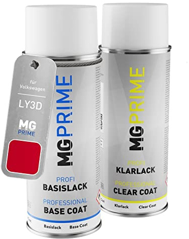 MG PRIME Billack sprayburk för Volkswagen VW LY3D / Y3D / G2 Tornadorot +1K