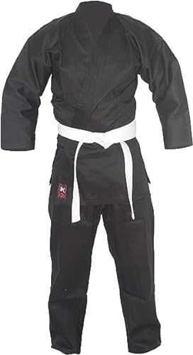Budodrake Ninjutsu & Karate Anzug schwarz (160)