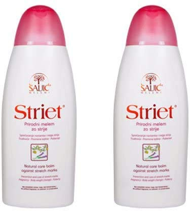 Original Saljic Cream (2 x Striet - Natural Ointment Against Stretch Marks, Prevention and Protection Against Stretch Marks During Pregnancy - 200 ml)
