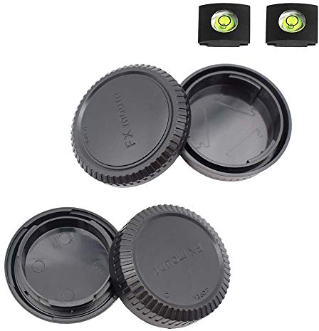 Tapa Cuerpo Frontal y Trasera Lente para Objetivo Fujifilm X-T5 X-T4 X-T3 X-T1 X-T2 X-T30 X-T50 X-T20 X-T10 X-H1 X-H2 Fuji X-E4 X-T200 X-T100 X-PRO3 X-A7 Más Fujinon Montura X -2 Unidades