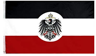 Stormflag Deutsche Kolonisation Flagge 90cmx150cm Polyester 90g mit Ösen mit Doppelnadel genäht.