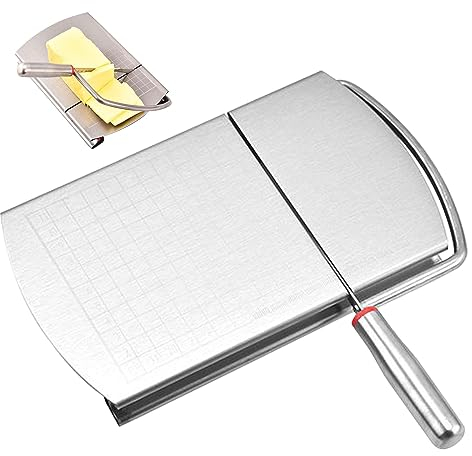 mumisuto Taglia Formaggio A Filo, Tagliere per Formaggio con Filo in Acciaio Inox, Affettatrici per Formaggio per Uso Domestico Taglia Burro per Tagliare A Fette Formaggi, Cibi Morbidi E Verdure