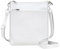 befen Echtleder Umhängetasche Damen Mittelgroß, Handtasche Damen Leder mit Handyfach, Klein Crossbody Bag Handytasche zum Umhängen mit Verstellbar Abnehmbar Schultergurt, Weiß