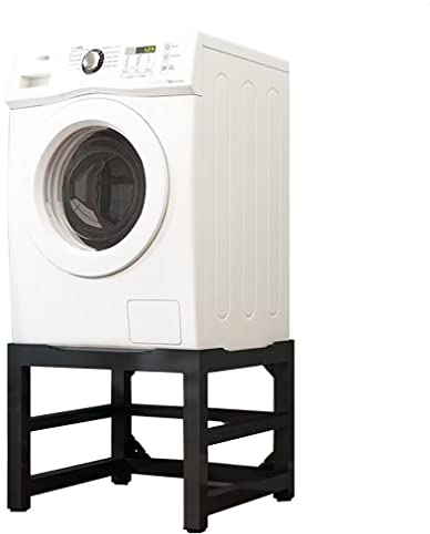 Washing Machine Riser Stand Adjustable Base with Iron Shelves | 16.1 Inch Height Elderly Raiser for Freezers and Dryers | 61 x 61 cm Stand for Stability and Convenience
