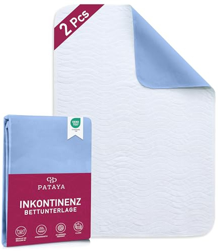 Pataya Set da 2 Traverse Letto Bambini, Anziani, Neonato 90x160 cm Coprimaterasso - OEKO-TEX Standard 100 - Impermeabile e Assorbente - Salvaletto Incontinenza