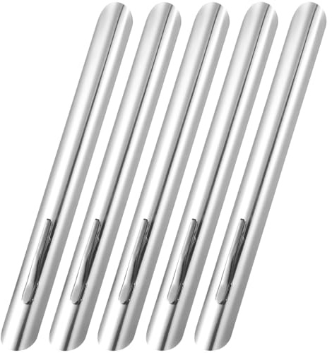 VICASKY Barredora de migas de acero inoxidable, raspador de migas de mesa, accesorios para restaurantes, hogares, panadería, cafeterías, manteles, 5 unidades