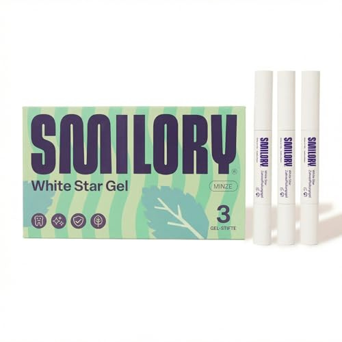 Smilory White Star - Gel sbiancante dei denti con comprovata efficacia - sbiancamento professionale per la casa - per denti bianchi brillanti (40 ml (confezione da 1)