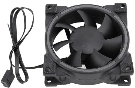 ciciglow 80mm PWM Case Fan,800‑2500RPM Efficient Silent PC Cooling Fan,Computer Case Fan with MFDB Dynamic Pressure Bearing & Intelligent Temperature Control (Black)