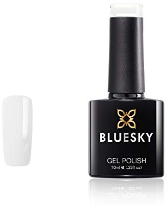 Bluesky Gel Nail Polish, Pear Drops Pastel 01, Pastel, Pearl, White Long Lasting, Chip Resistant, 10 ml (Requires Drying Under UV LED Lamp)