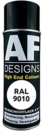 4 IN 1 Ral 9010 Blanco Puro Dickschichtlack Laca Spray Lata de Aerosol