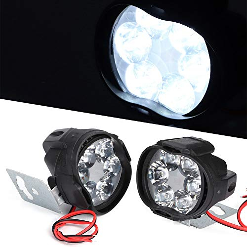 Terisass Faro pezzi 6 LED di guida fendinebbia Spot proiettore luce di lavoro super luminoso impermeabile anteriore lampada frontale 12V