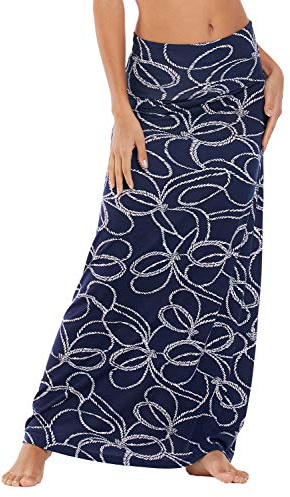 Jupe Longue bohème Douce et Extensible pour Femme