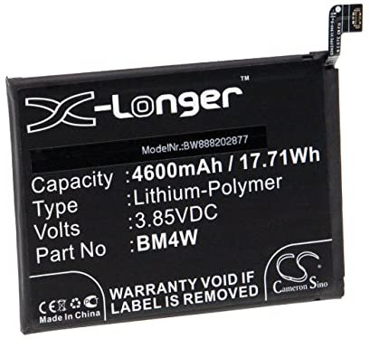 vhbw Batería Compatible con Redmi M2007J17C, Note 9 Pro 5G móvil, Smartphone (4600 mAh, 3,85 V, Li-Poli)