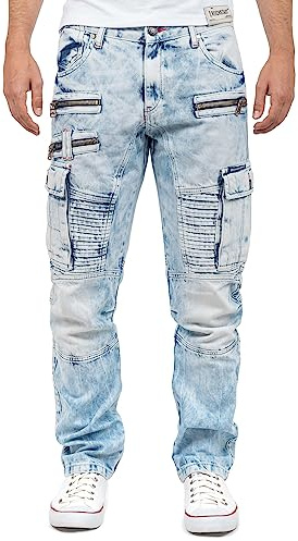 Cipo & Baxx Herren Jeans CD798-bans Iceblue W36/L34