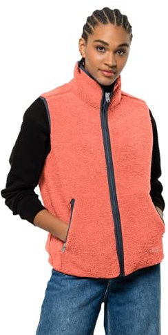 Jack Wolfskin Damen High Curl Vest Weste, Warm Amber, M EU