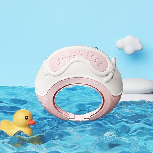 auvstar Duschhaube Kinder,Haare Waschen Kinderschutz,Baby Verstellbarer Shampoo Schutz,Baby Shampoo Ohrkappe Für Kleinkind Babypflege,Ultraleichter Augen Und Ohrenschutz Kinder Haarwaschhilfe (Rosa)