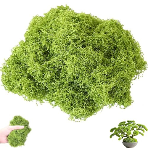 GETFACAI 100g Artificial Moss Plants for Outdoor Dried Decorations - Arts and Crafts, Christmas, Easter, Home, Garden and More