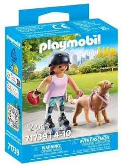 PLAYMOBIL 71739 Jeune Fille Rolleuse mit Retriever
