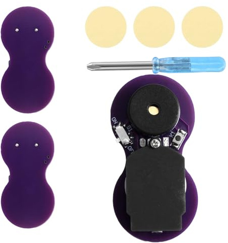 3 Pezzi Fastidioso Scherzo Sonoro Grillo, Forma 8 Dispositivo Nascosto con 16 Suoni di Cinguettio Oggetti per Scherzi Scuola Ufficio Feste Casa Amici Regali Scherzosi (Viola)