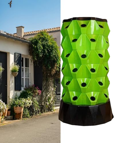 Torre de cultivo hidropónico vertical, sistema de cultivo aeropónico para interiores, para hierbas, frutas y verduras, kit completo de jardinería, ideal para uso doméstico