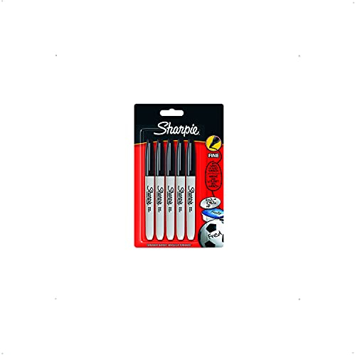 Sharpie Fine Point Permanent Marker - Black, Pack of 5 (Packaging May Vary)