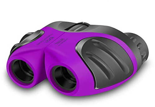 Kinder Fernglas Spielzeug,BIBOYELF 8x12 Teleskop FÜR Outdoor-Spielzeug FÜR Mädchen Von 3-12 Jahren,EIN Cooles Spielzeug FÜR 4-8 Jährige Jungs(Lila)