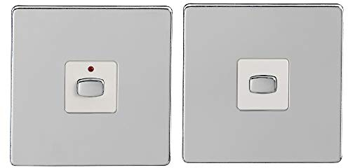 Mihome Master/Slave Chrome, elektrische Schalter und Steckdosen
