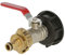 Kerbl Anschlusshahn für IBC-Container (mit Kunststoffadapter S60x6 für IBC-Container, mit PTFE-Gewebedichtband, mit 3/4 Schnellkupplung, Wasserhahn) 221984