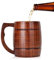 Agatige Grande Boccale Di Birra in Legno, Marrone a Forma Di Barile Retrò Tazza Da Bere Boccale Da Tè Vichingo Boccale Birra Boccale Medievale Con Manico per Uomini Donne Casa Bar Festa, 8,5 X 14 Cm