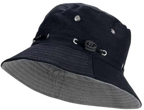 Unisex Summer Bucket Hat Wide Brim Sun Hat UPF 50+ Fisherman Hat Sun UV Protection Hat Adjustable Fishing Hat Beach Hat Foldable Outdoor Cap for Women Men Hiking Camping Traveling Hunting Fishing