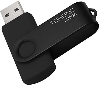 Chiavetta USB 128 GB, PenDrive Pennetta USB 2.0 Penna 128 GB USB Flash Drive Portatile USB Key 128 Giga Girevole Memoria Stick dei Dati, Trasferimento per PC, Laptop