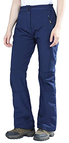 Outdoor Ventures Skidbyxor, utomhusbyxor, dam, vandringsbyxor, vattentäta softshellbyxor, vinter, termobyxor, skidbyxor, varmfodrade arbetsbyxor, snowboardbyxor, vindtäta, vandringsbyxor, Marinblå,