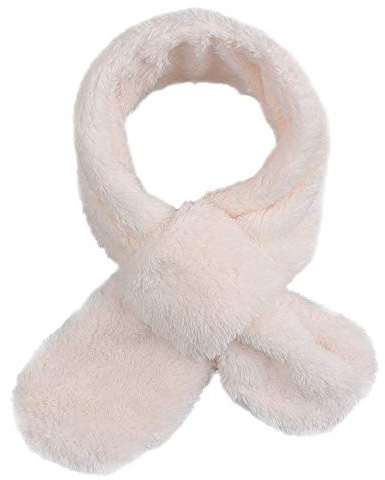 Pesaat Hiver Bébé Écharpe Fille Garçon Chaud Cache Cou Pour Tout-Petit Écharpes De Plain Air(Blanc)