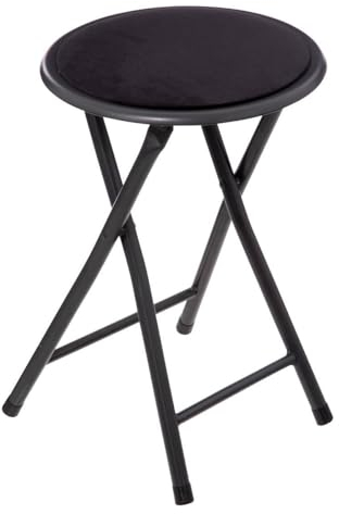 5five - klapphocker aus schwarzem samt