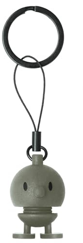 Hoptimist Schlüsselanhänger, Glücksbringer & Schlüsselring mit Bumble Silikon, Tolles Geschenk für Frauen und Männer, Höhe 3 cm, Grün